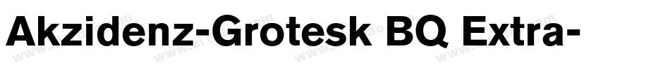 Akzidenz-Grotesk BQ Extra字体转换